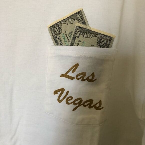 HOUSE OF GABRIELLE Men’s White Lucky T Shirt XL - Picture 1 of 5